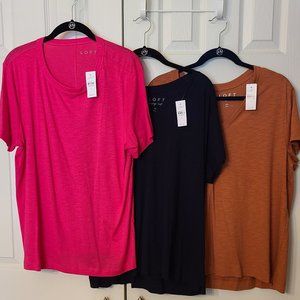 Lot of 3 Loft T-shirts XL